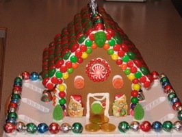 Gingerbread House: Decorated, But Not Yet Finished!